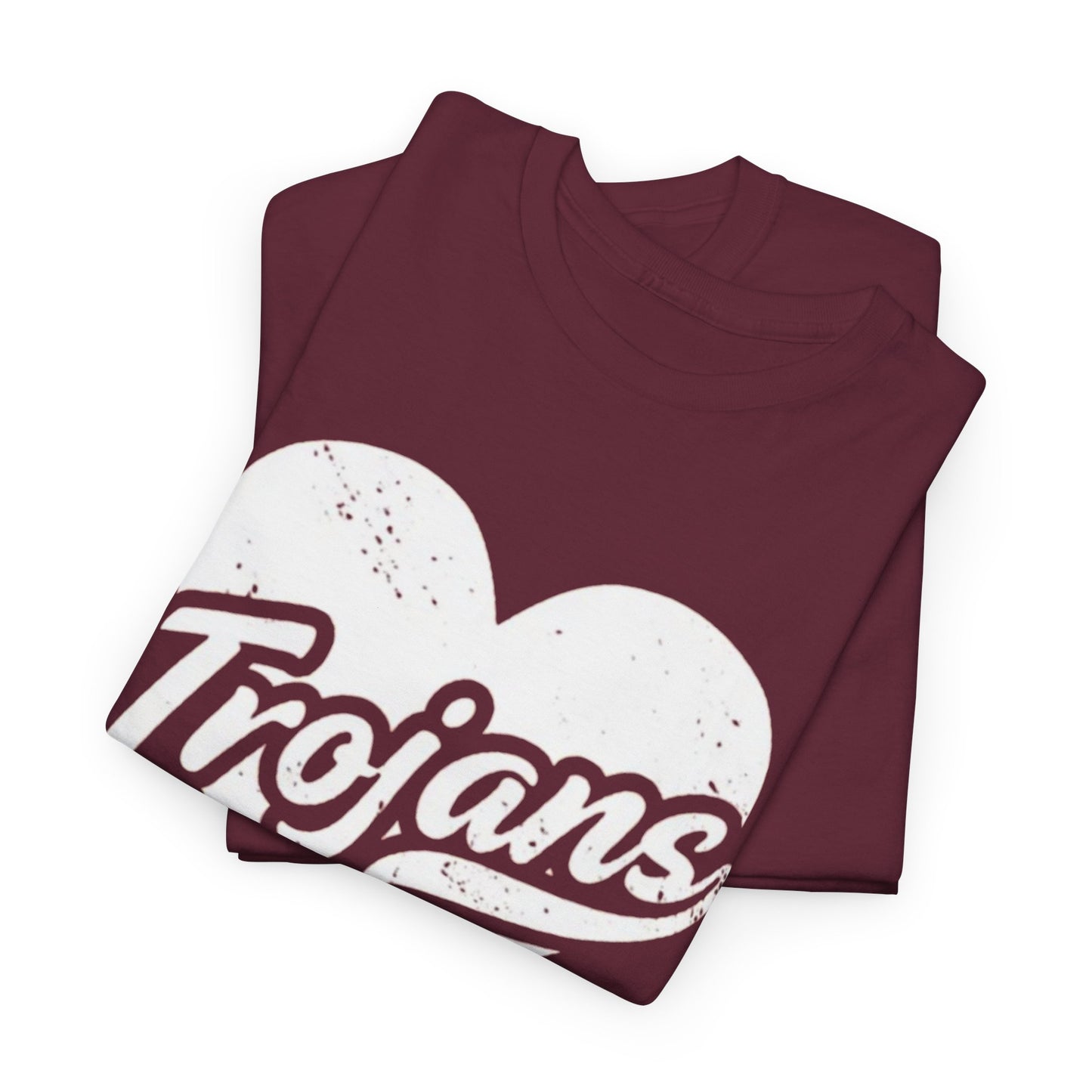 Unisex California Trojans Heart Tee - Casual Style, Sports Lovers Apparel, Sports Fan Gift, Everyday Wear, College Spirit Shirt, Team Pride Top