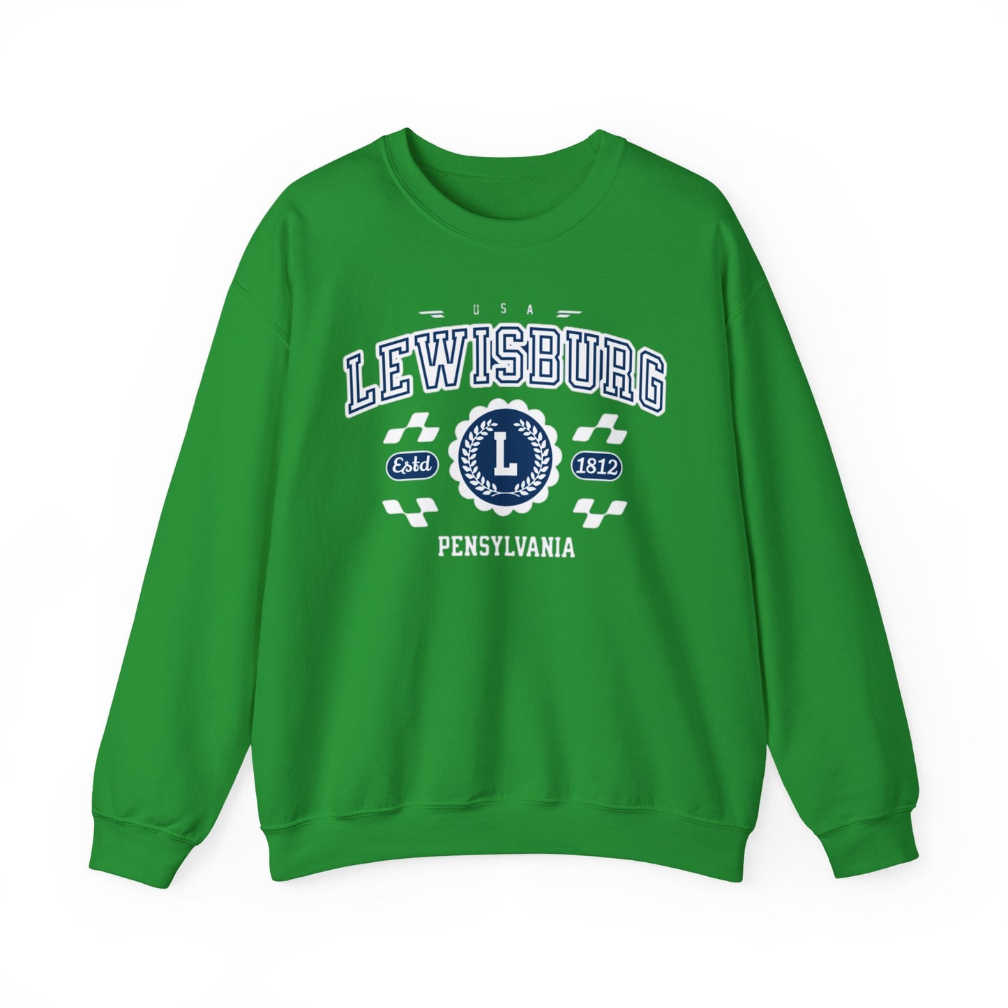 Vintage Lewisburgh Pennsilvania Athletic Sports Design varsity pullover sweater  Crewneck Sweatshirt