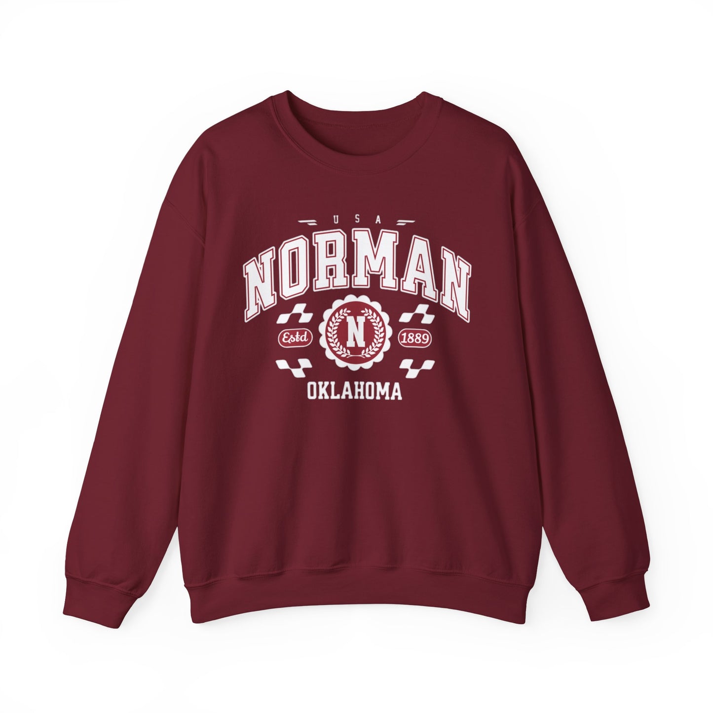 Vintage Athletic Sports Design Norman Oklahoma OK Sweatshirt