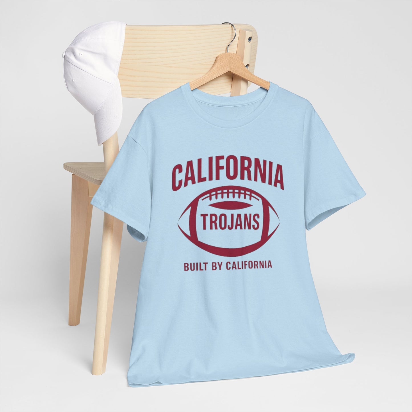 California Trojans Unisex Heavy Cotton Tee, Casual College T-Shirt, Sports Apparel, Gift for Fans, Game Day Outfit, Alumni Merchandise