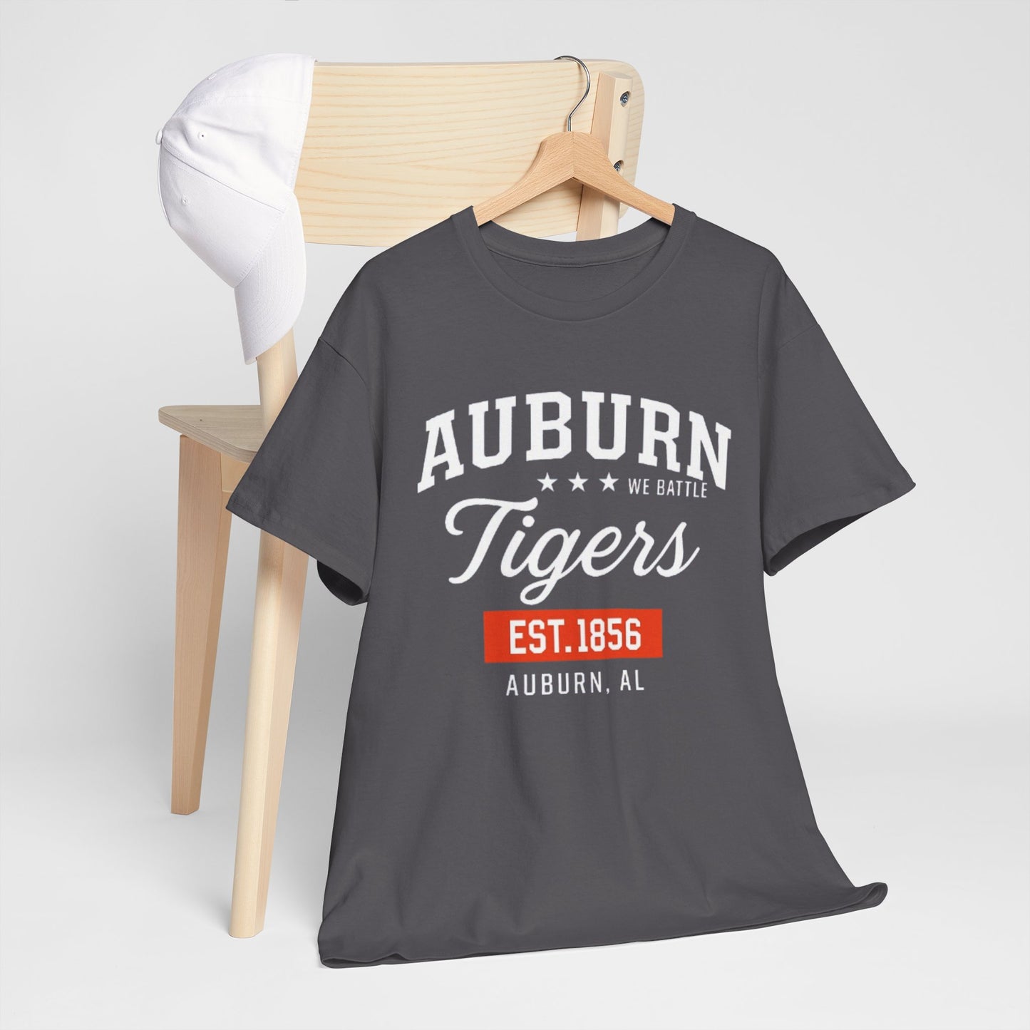 Urban Legend Auburn Tigers Retro Style Tee | Casual Graphic Shirt, College Apparel, Everyday Wear, Gift for Sports Fans, Est. 1856