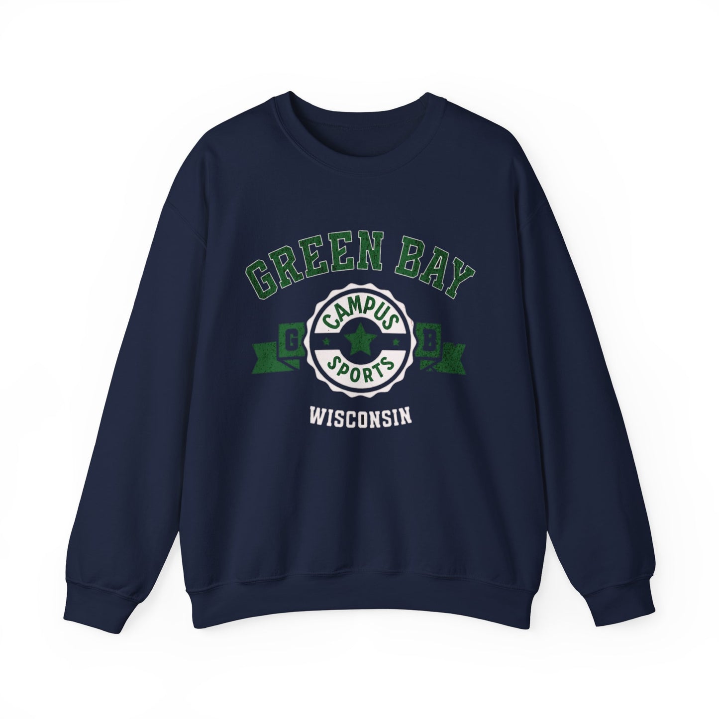 Wisconsin Green Bay Vintage Athletic  Crewneck Sweatshirt