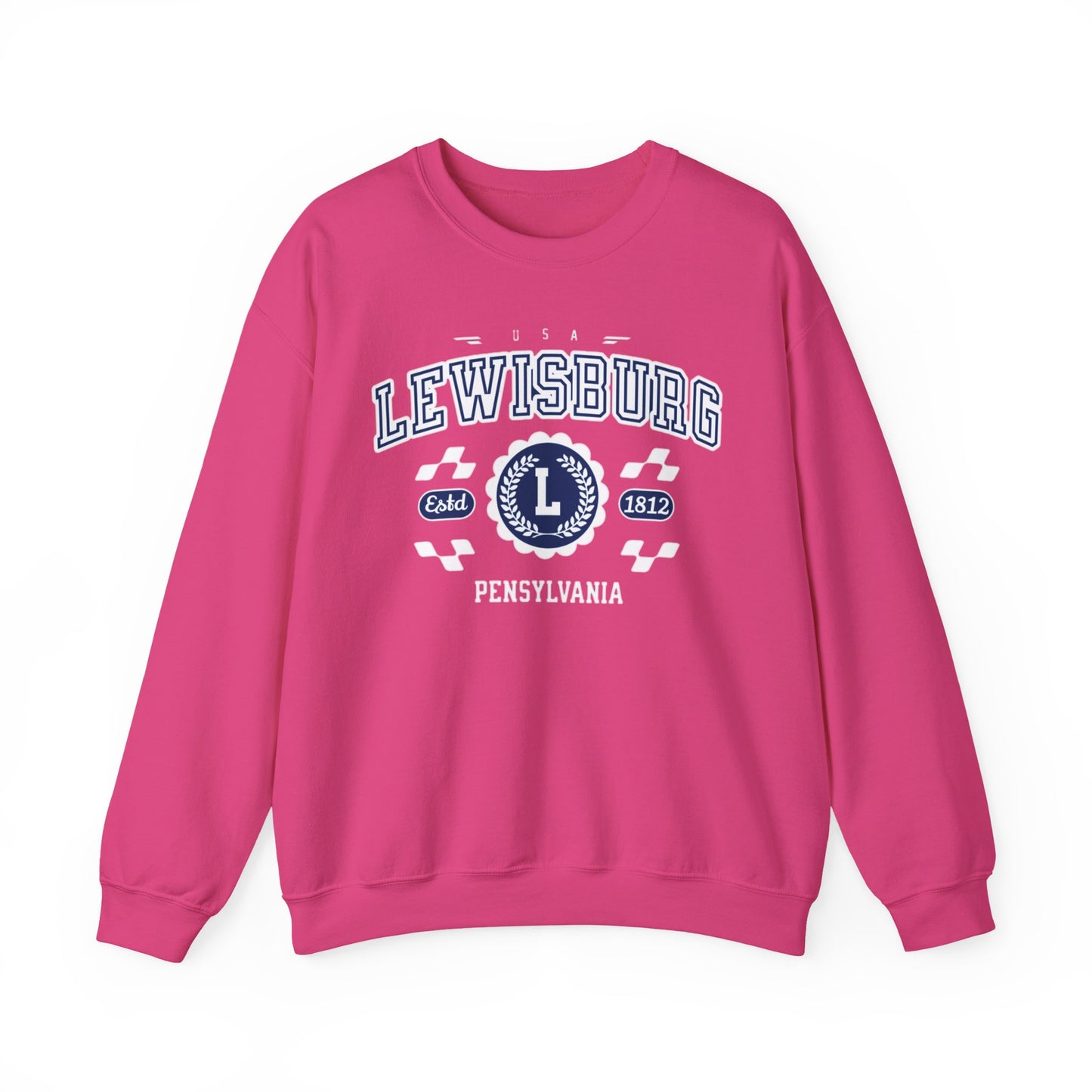 Vintage Lewisburgh Pennsilvania Athletic Sports Design varsity pullover sweater  Crewneck Sweatshirt