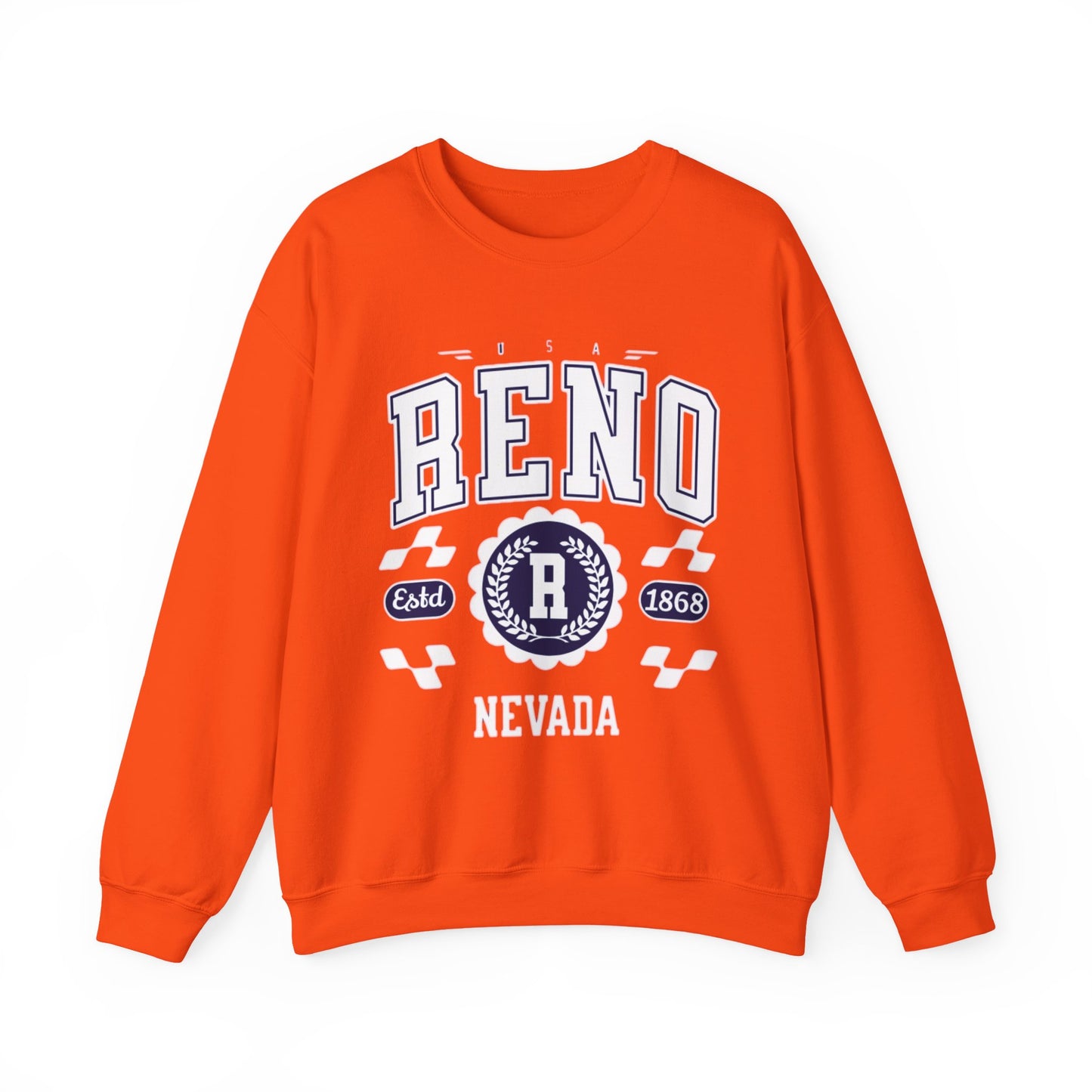Vintage Reno Nevada Vintage Athletic Sports Design varsity pullover sweater  Crewneck Sweatshirt