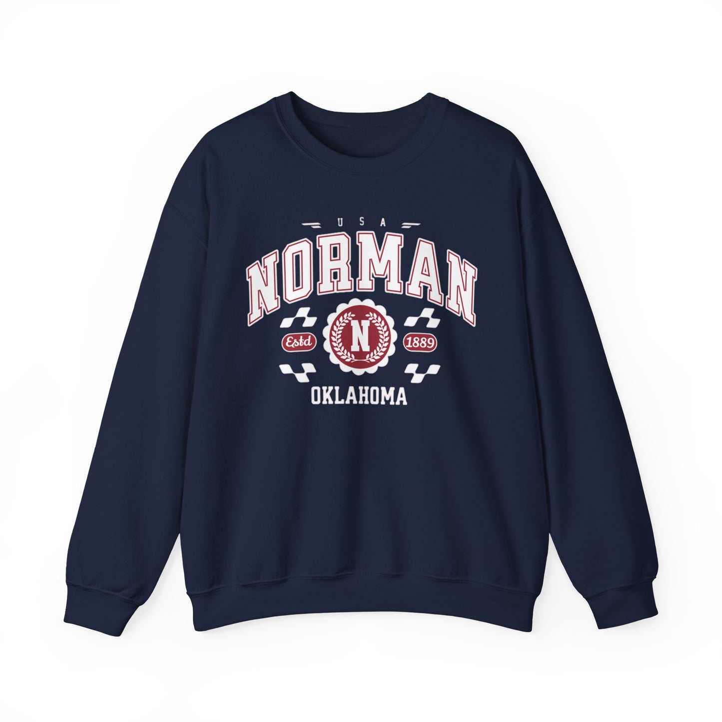 Vintage Athletic Sports Design Norman Oklahoma OK Sweatshirt