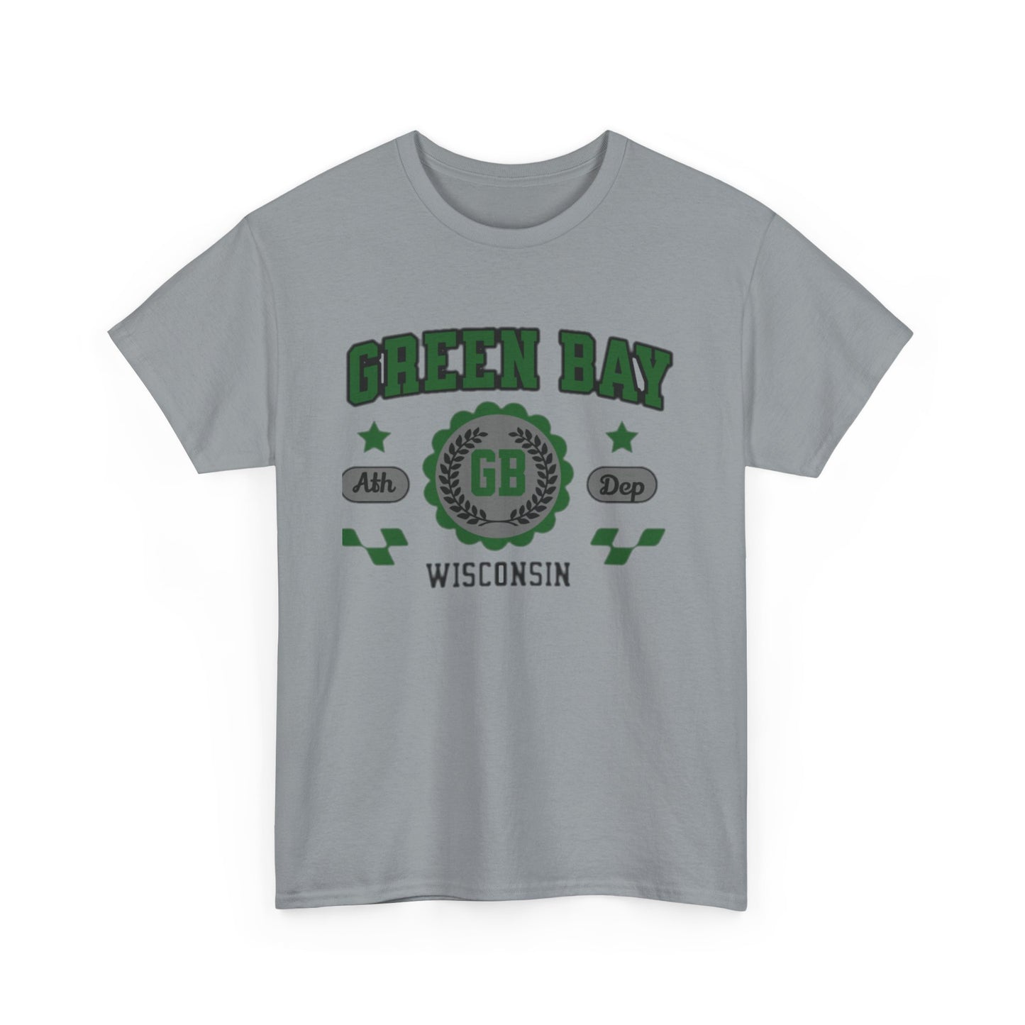 Wisconsin Green Bay  t-shirt Vintage Athletic Sports Design  Cotton Tee