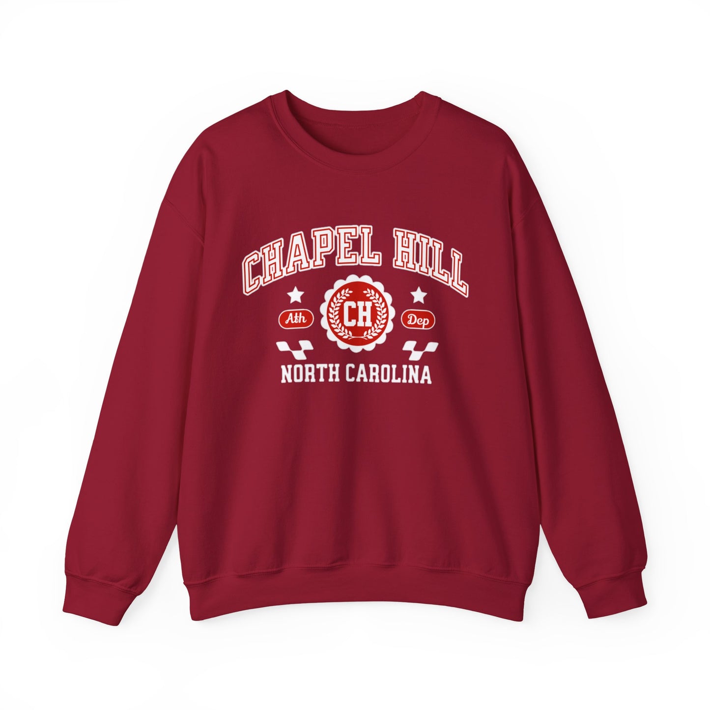 NC Vintage Athletic Sports Design Chapel Hill North Carolina  Crewneck Sweatshirt