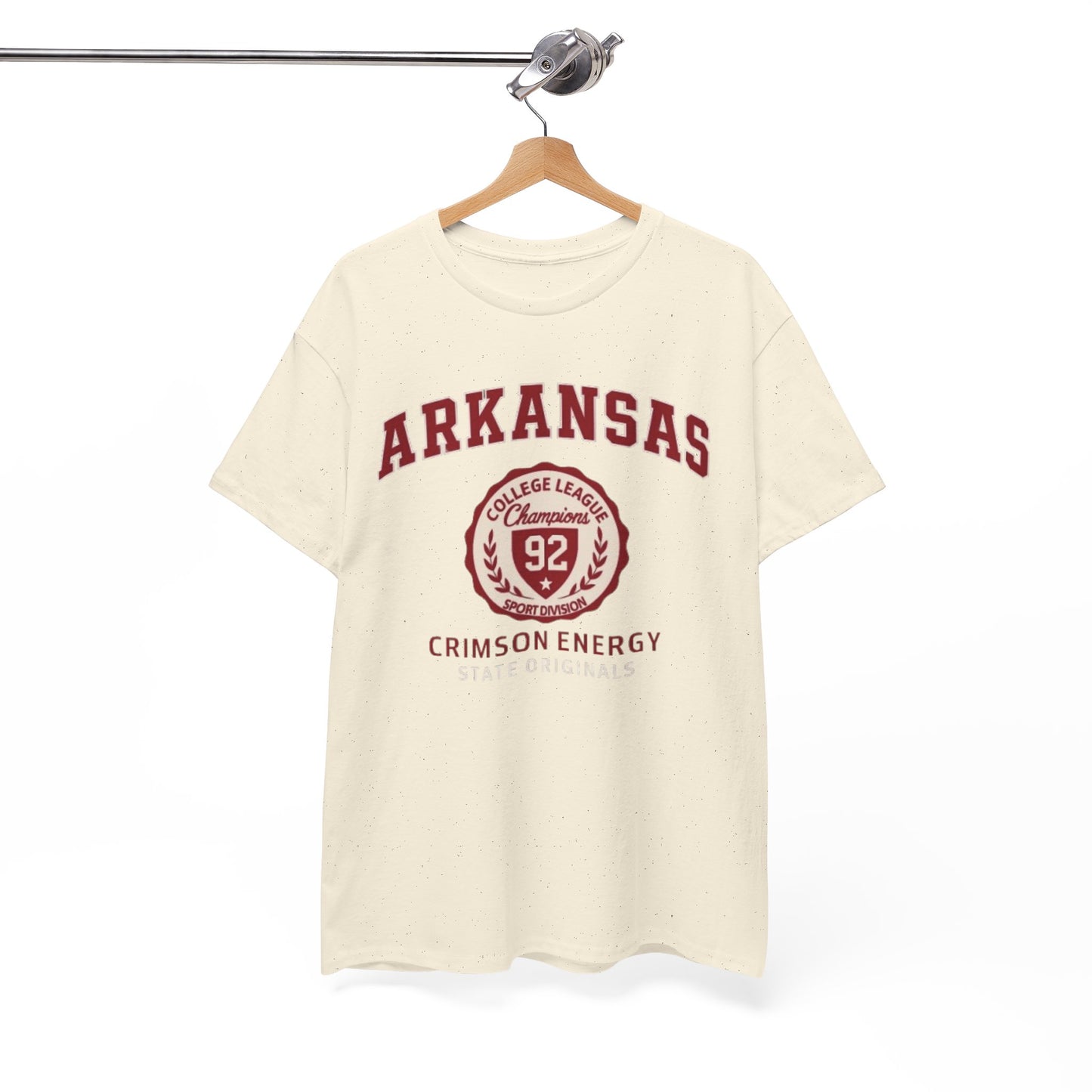 Arkansas Crimson Energy Vintage College T-Shirt – Unisex Cotton Tee for Game Day, Casual Wear and Gift Inspiration