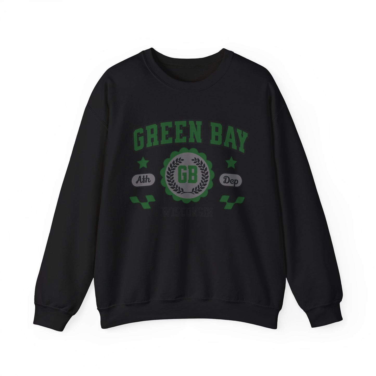 Wisconsin Green Bay  Vintage Athletic Sports Design Crewneck Sweatshirt