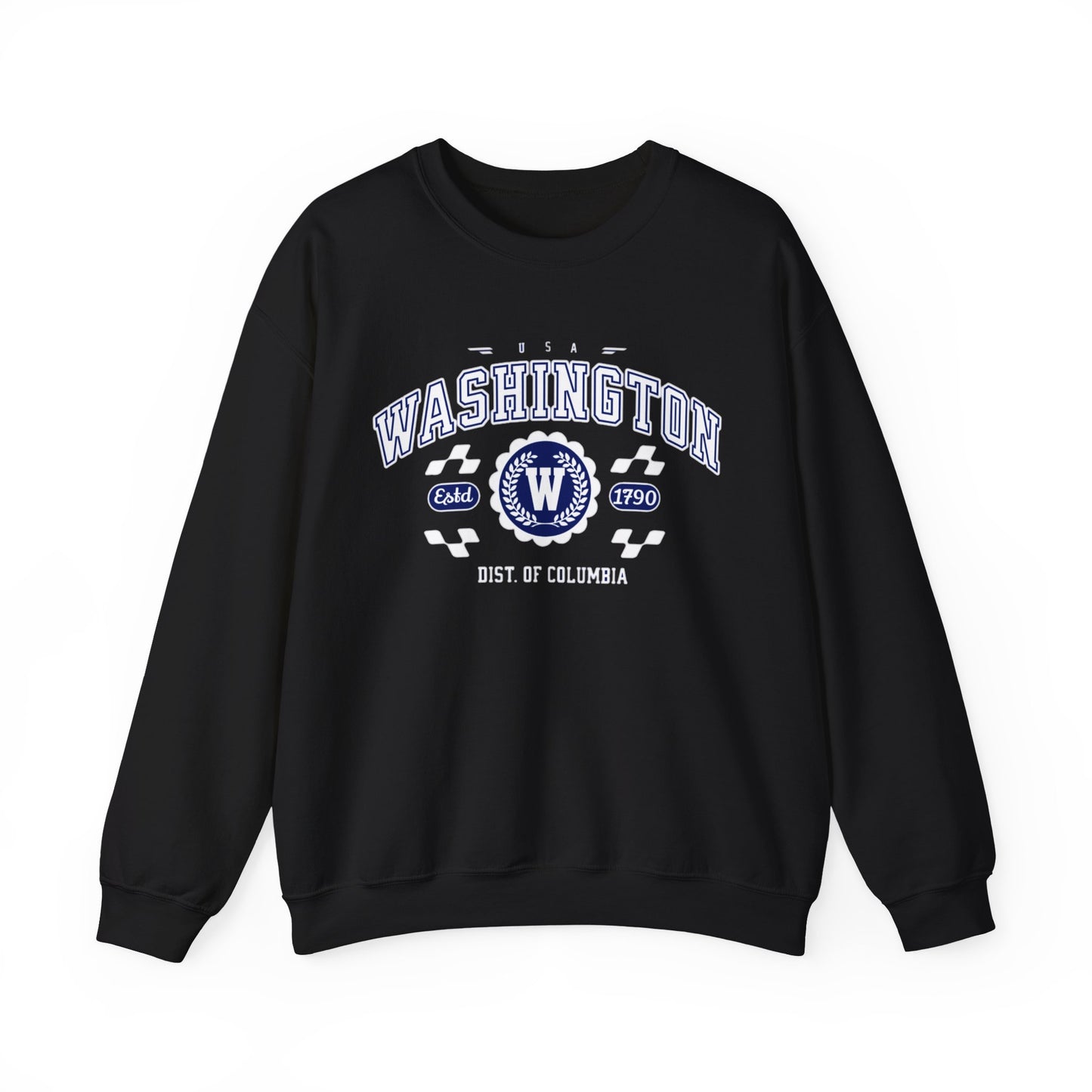 Vintage Washington DC Athletic Sports Design varsity pullover sweater  Crewneck Sweatshirt