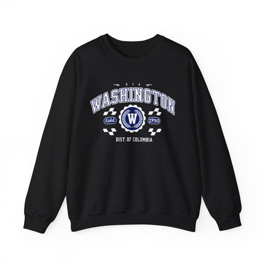 Vintage Washington DC Athletic Sports Design varsity pullover sweater  Crewneck Sweatshirt
