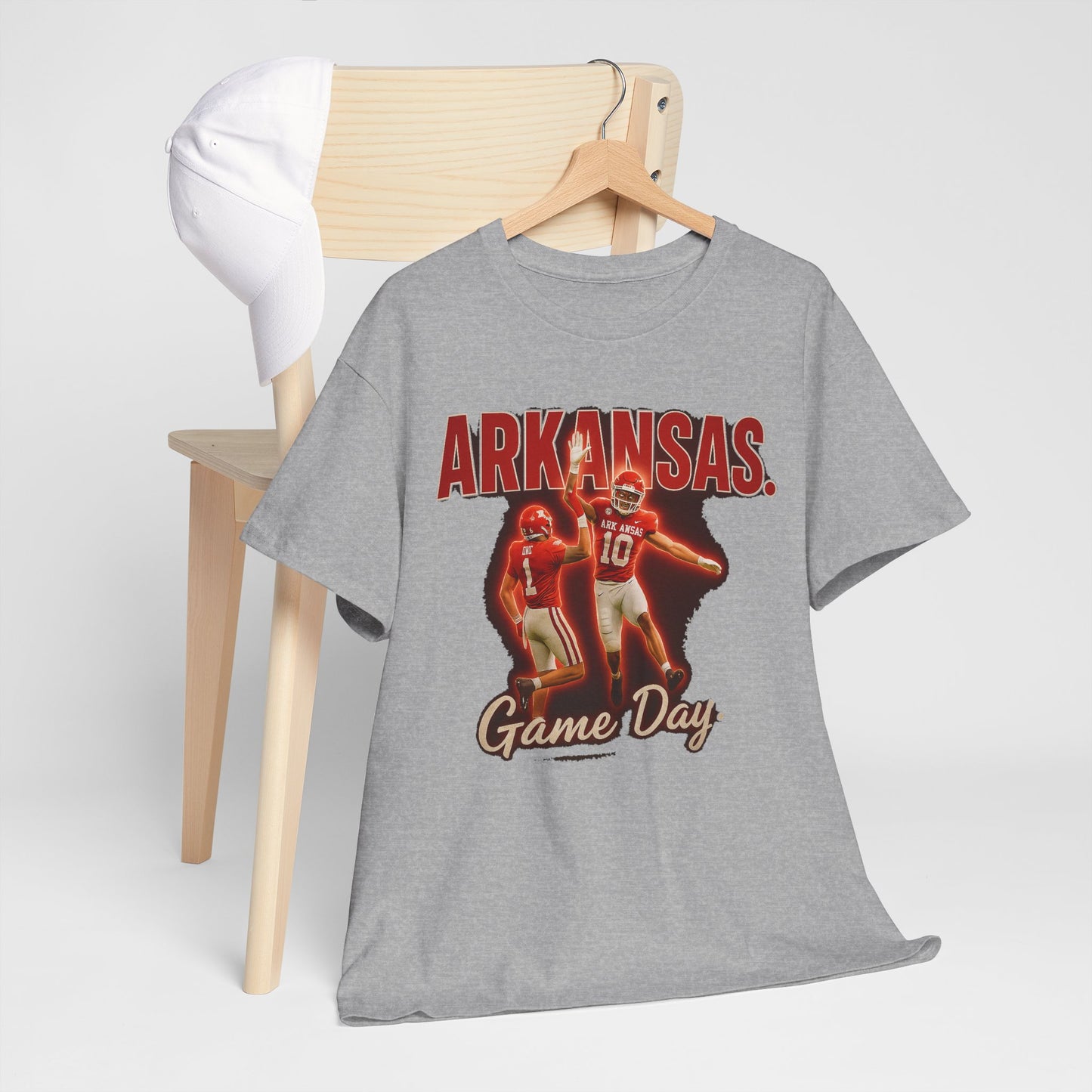 Stylish Game Day Tee, Arkansas football  Shirt, Unisex Cotton Tee, Sports Apparel, Fan Gear, Game Day Outfit