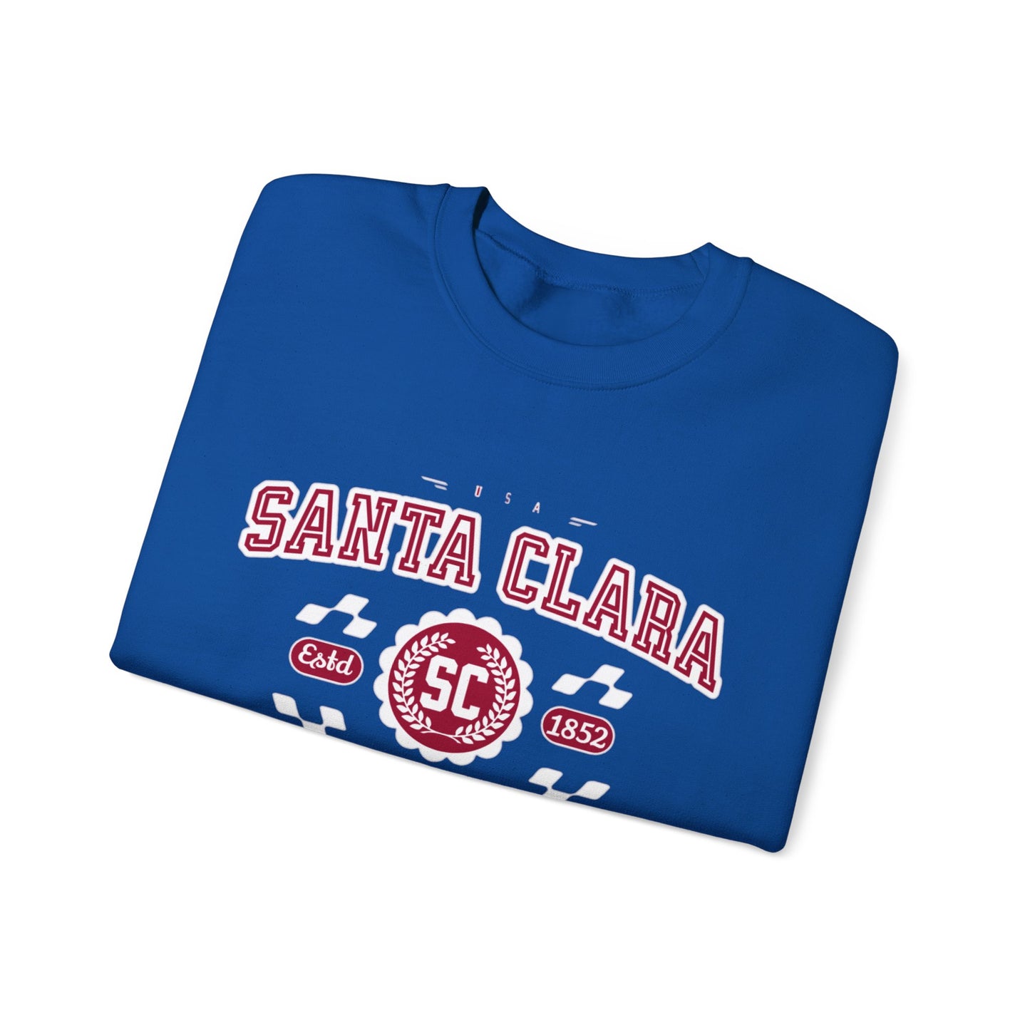 Vintage Santa Clara California Athletic Sports Design varsity pullover sweater Crewneck Sweatshirt