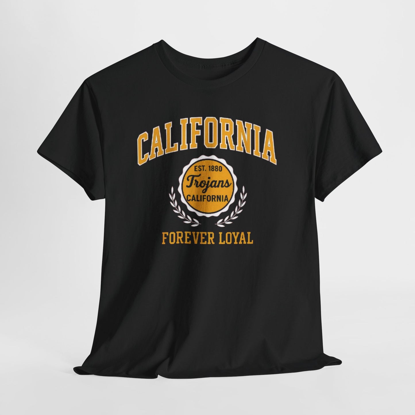 California Trojans Unisex Heavy Cotton Tee, Casual Wear, Sports Fan Apparel, College Pride, Gift for Graduates, Year-Round Comfort