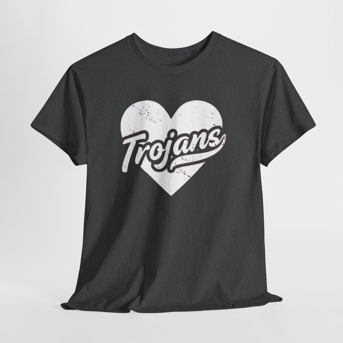 Unisex California Trojans Heart Tee - Casual Style, Sports Lovers Apparel, Sports Fan Gift, Everyday Wear, College Spirit Shirt, Team Pride Top