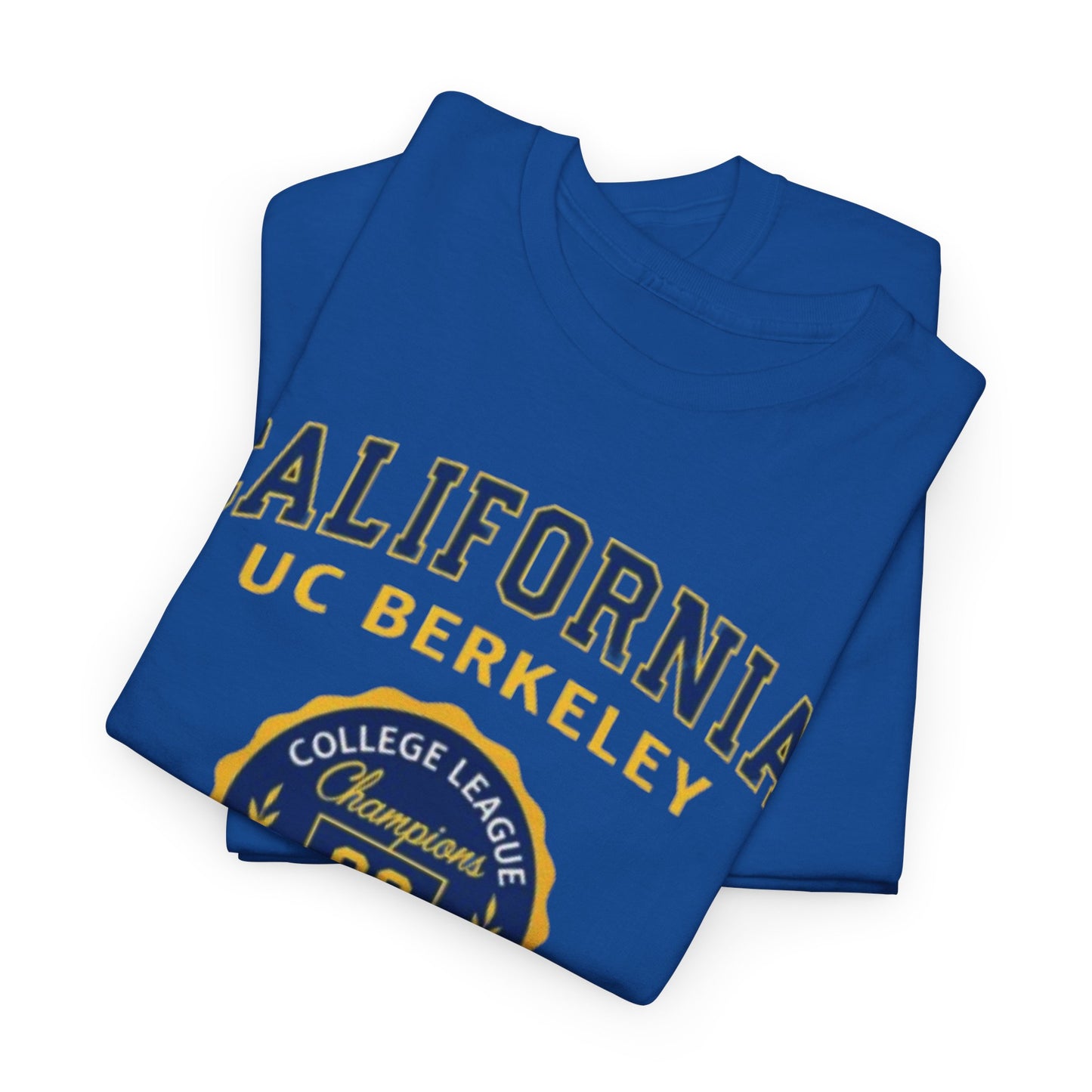 California College League Heavy Cotton T-Shirt – Vintage State Design for Students, Alumni and Game Day Events