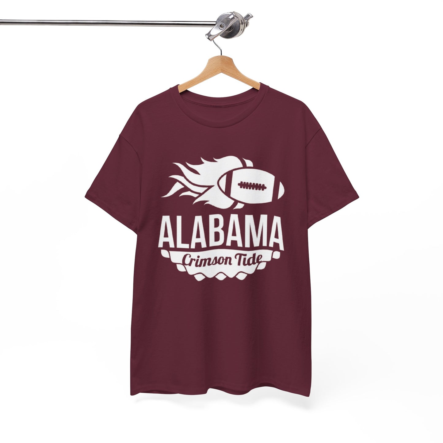 Urban Legend Alabama Crimson Tide Red Football Flame T-Shirt | Southern College Game Day Streetwear