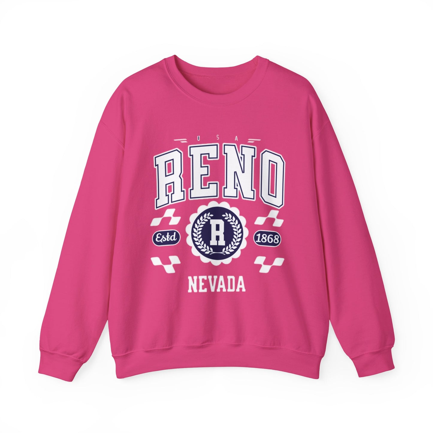 Vintage Reno Nevada Vintage Athletic Sports Design varsity pullover sweater  Crewneck Sweatshirt