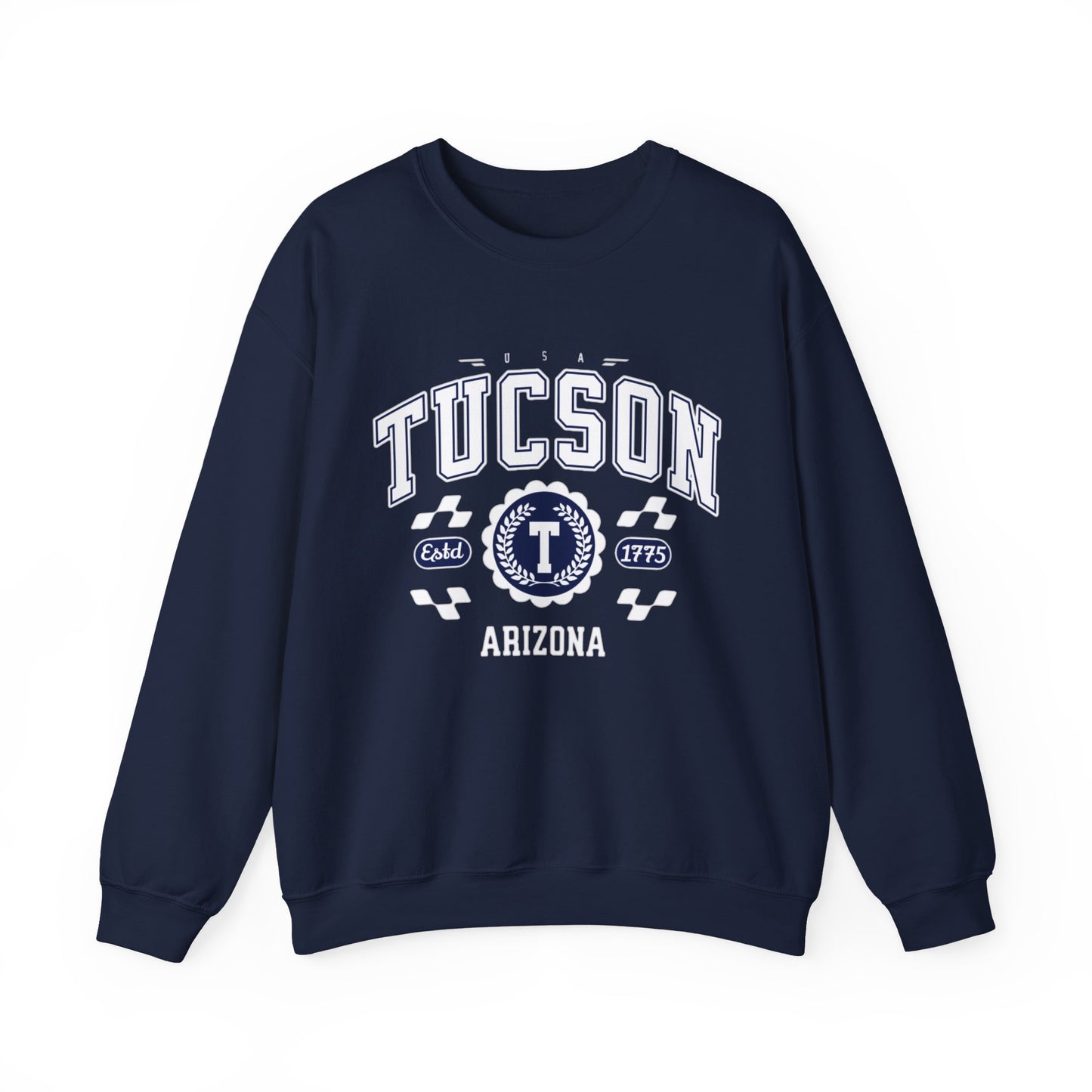 Vintage Tucson Arizona AZ Athletic Sports Design varsity pullover sweater  Crewneck Sweatshirt