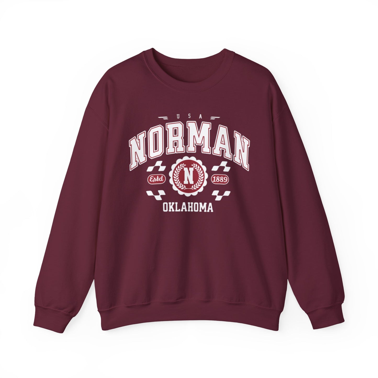 Vintage Athletic Sports Design Norman Oklahoma OK Sweatshirt