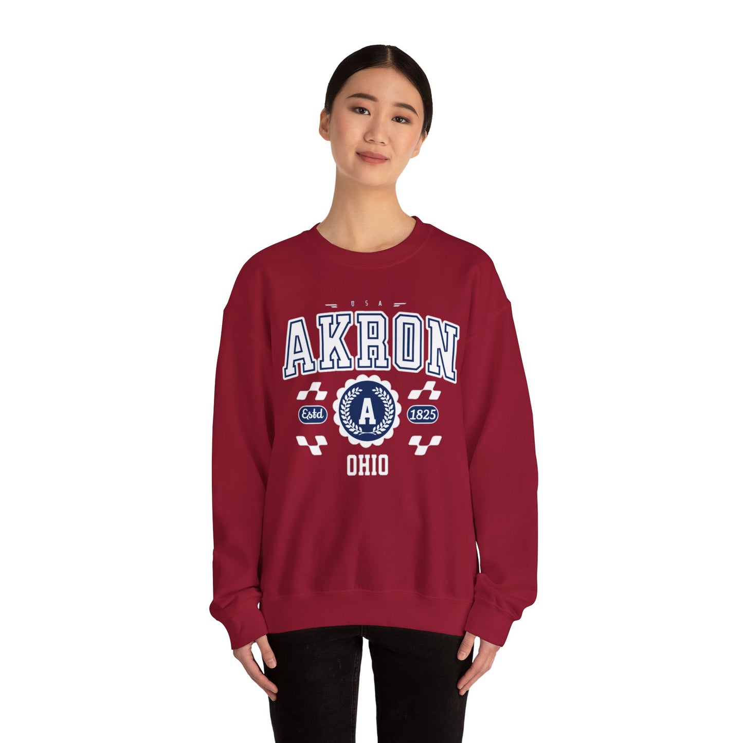 Vintage Arkon Ohio Athletic Sports Design  Crewneck Sweatshirt
