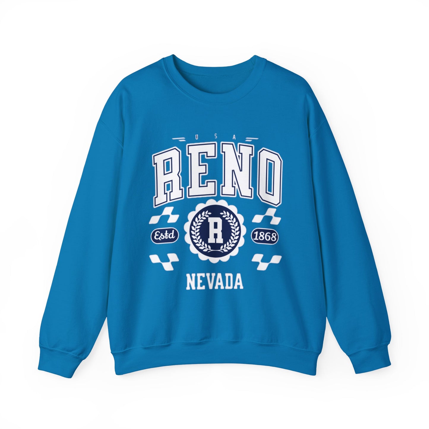 Vintage Reno Nevada Vintage Athletic Sports Design varsity pullover sweater  Crewneck Sweatshirt