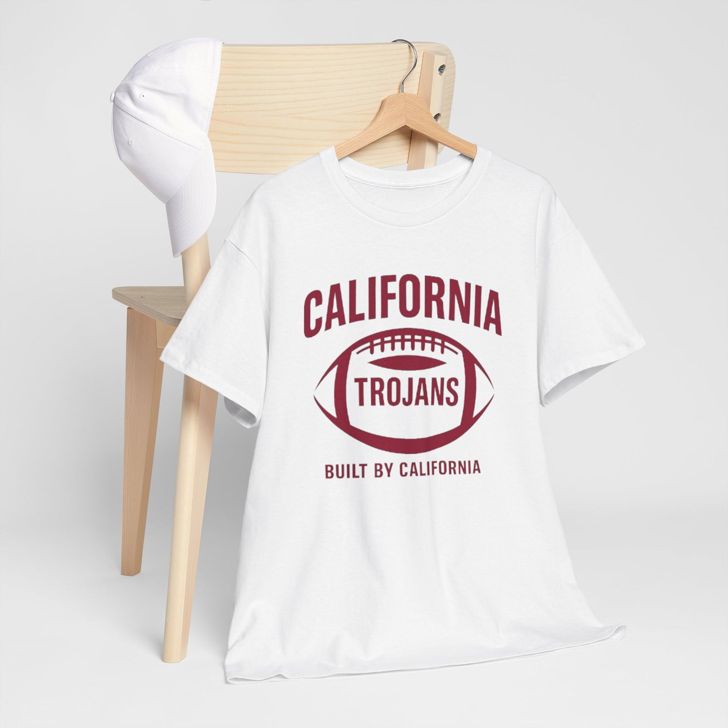 California Trojans Unisex Heavy Cotton Tee, Casual College T-Shirt, Sports Apparel, Gift for Fans, Game Day Outfit, Alumni Merchandise