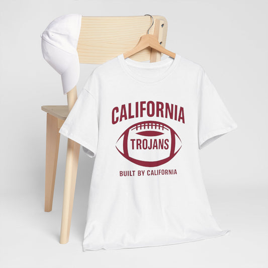 California Trojans Unisex Heavy Cotton Tee, Casual College T-Shirt, Sports Apparel, Gift for Fans, Game Day Outfit, Alumni Merchandise