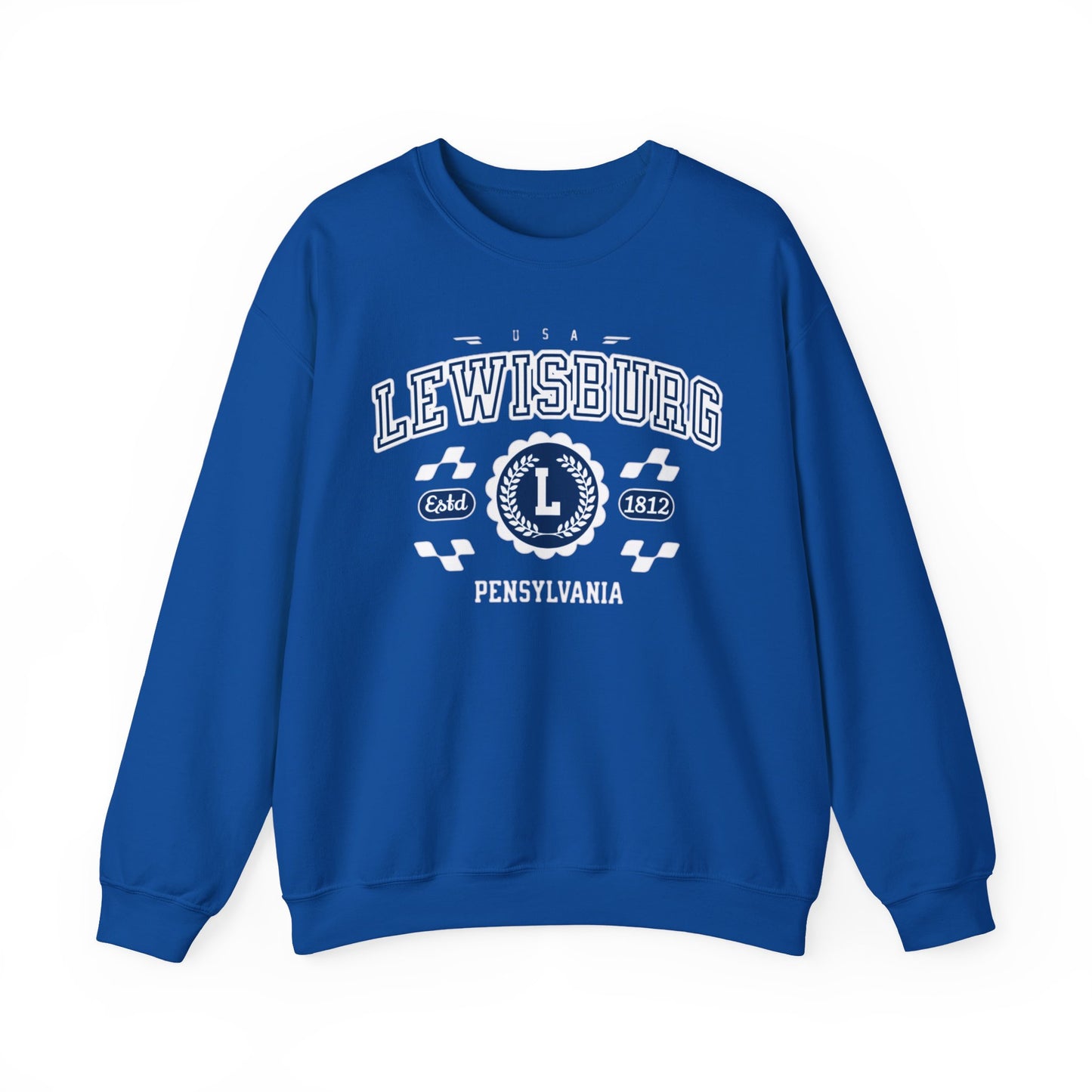 Vintage Lewisburgh Pennsilvania Athletic Sports Design varsity pullover sweater  Crewneck Sweatshirt