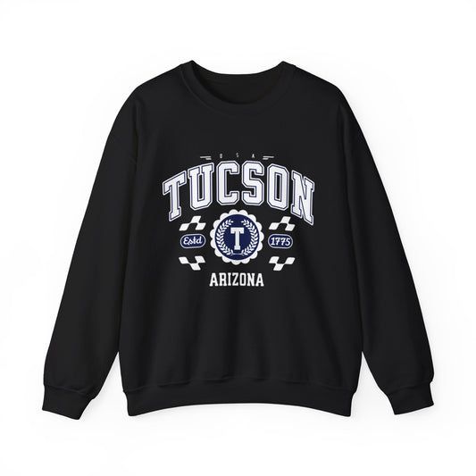 Vintage Tucson Arizona AZ Athletic Sports Design varsity pullover sweater  Crewneck Sweatshirt