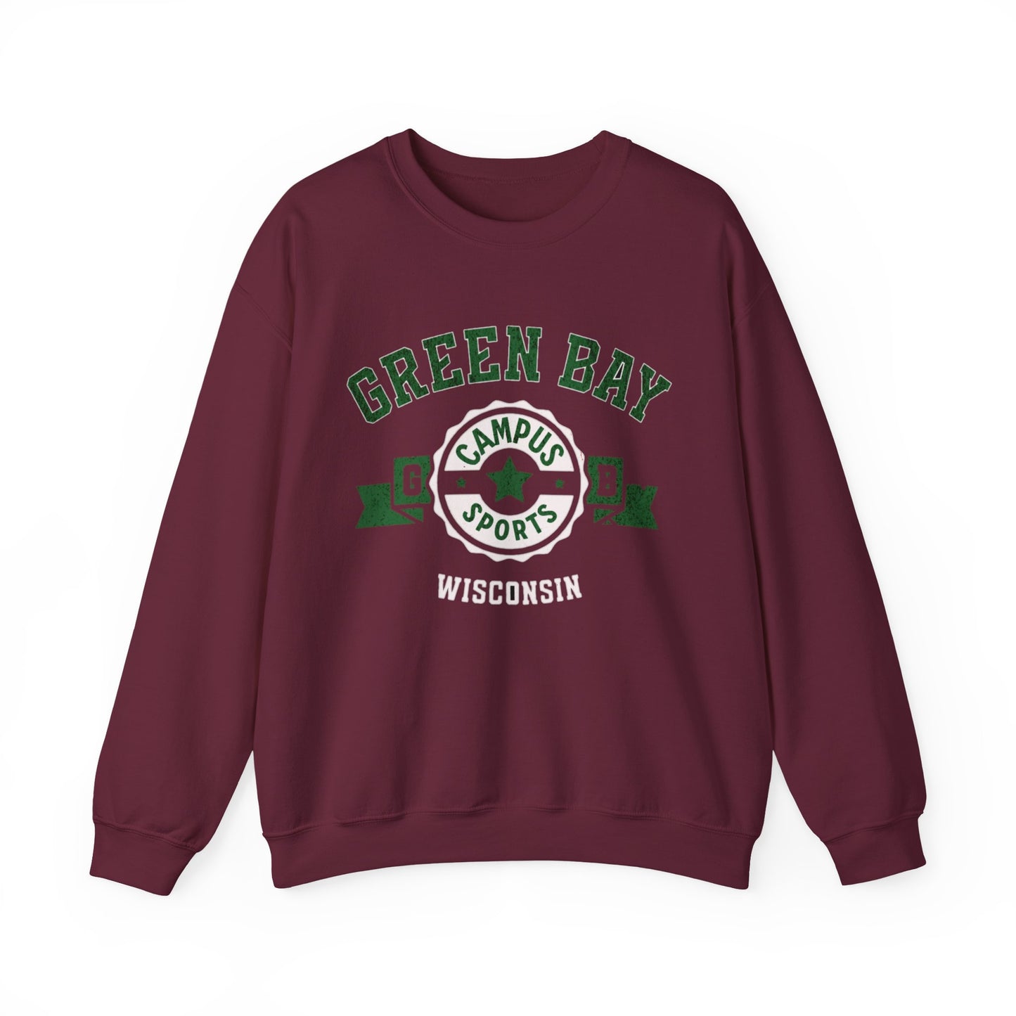 Wisconsin Green Bay Vintage Athletic  Crewneck Sweatshirt