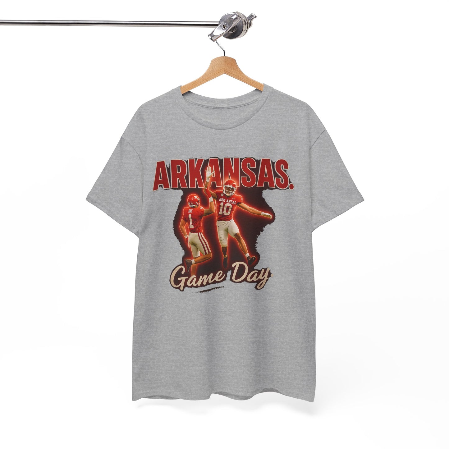 Stylish Game Day Tee, Arkansas football  Shirt, Unisex Cotton Tee, Sports Apparel, Fan Gear, Game Day Outfit