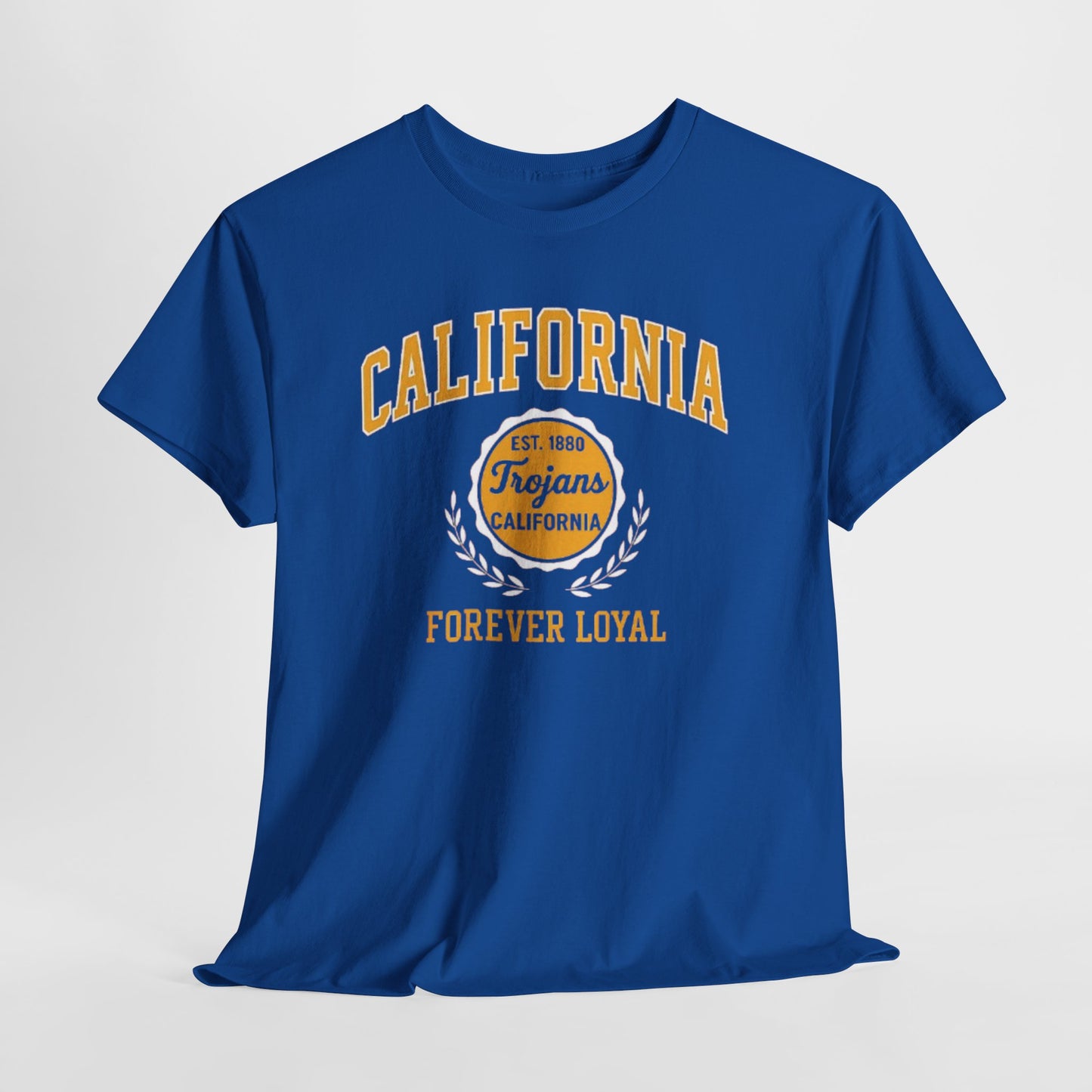 California Trojans Unisex Heavy Cotton Tee, Casual Wear, Sports Fan Apparel, College Pride, Gift for Graduates, Year-Round Comfort