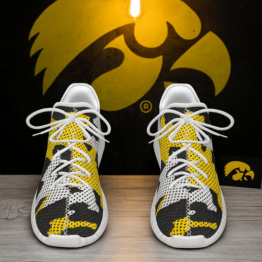 Urban Legend Iowa Hawkeyes Black Gold White Camo Coconut Sneakers Shoes