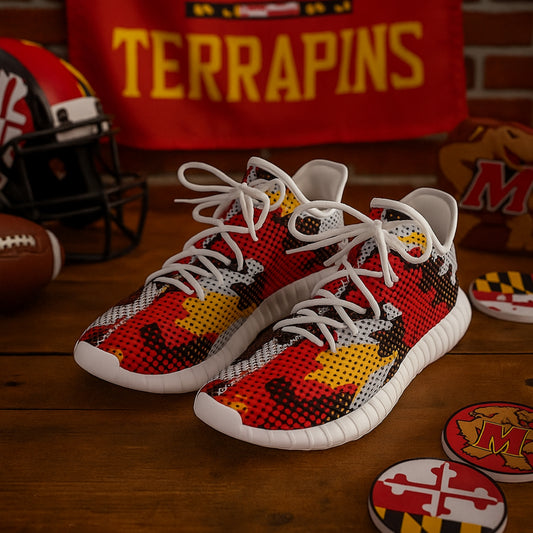 Urban Legend Maryland Terrapins Red Black Gold White Camo Coconut Sneakers Shoes