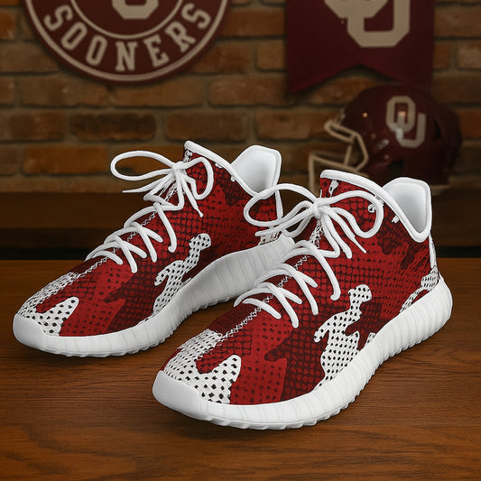 Urban Legend Oklahoma Sooners Crimson Cream White Camo Coconut Sneakers Shoes