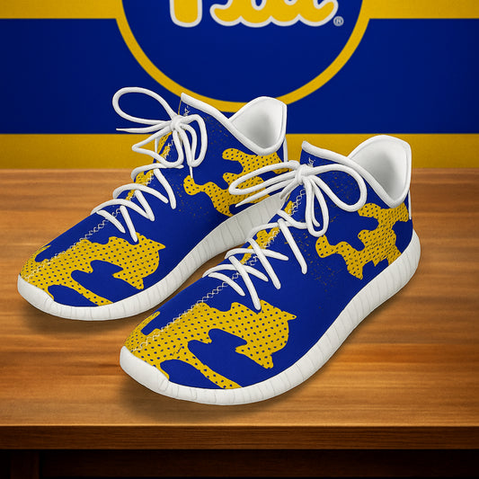 Urban Legend Pittsburgh Panthers Royal Blue Gold White Camo Coconut Sneakers Shoes